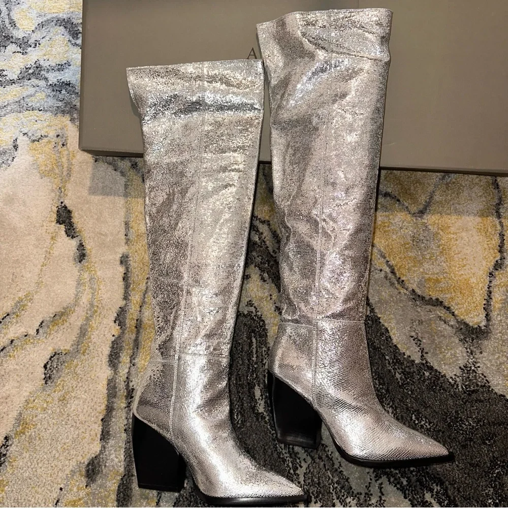 ALL SAINTS Leather OTK Boots